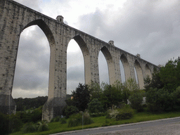 The Águas Livres Aqueduct, viewed from the bus