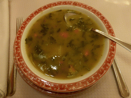 Soup at the Restaurante O Carteiro at the Rua Santa Marta street