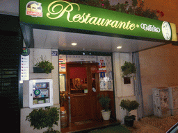 Front of the Restaurante O Carteiro at the Rua Santa Marta street