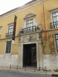 Back entrance to the Museu Nacional de Arte Antiga museum at the Rua Janelas Verdes street