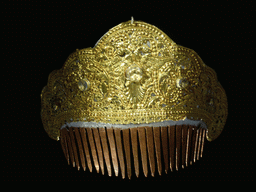 Crown from Goa at the `Splendours of the Orient - Gold Jewels from Old Goa` exhibition at the first floor of the Museu Nacional de Arte Antiga museum