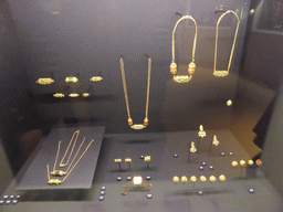 Jewelry from Goa at the `Splendours of the Orient - Gold Jewels from Old Goa` exhibition at the first floor of the Museu Nacional de Arte Antiga museum