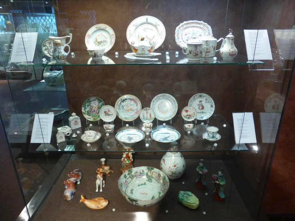 Chinese porcelain at the second floor of the Museu Nacional de Arte Antiga museum