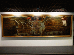 Old map of Goa at the second floor of the Museu Nacional de Arte Antiga museum