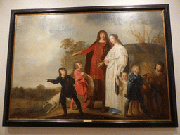 Painting `Family Group` by Pieter de Grebber, at the first floor of the Museu Nacional de Arte Antiga museum