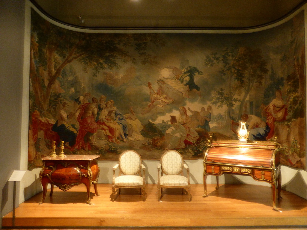 18th century style room at the first floor of the Museu Nacional de Arte Antiga museum
