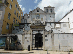 Front of the Igreja Lusitana Católica Apostólica Evangélica church at the Rua Janeles Verdes street