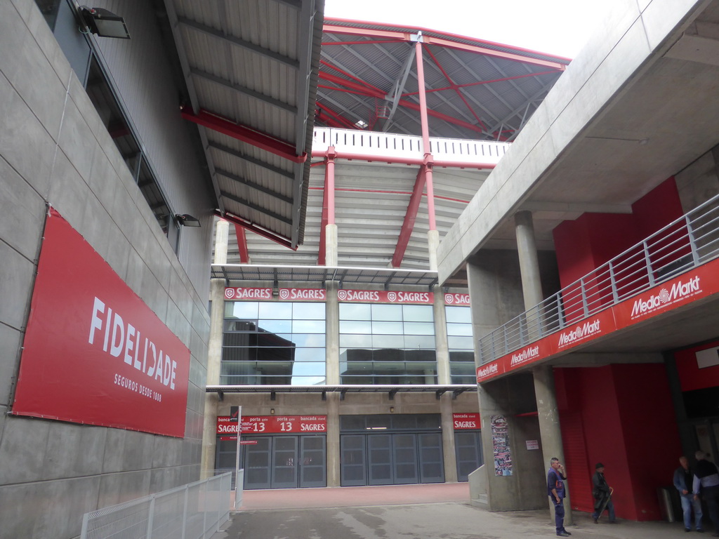 Shops in front of the Estádio da Luz soccer stadium