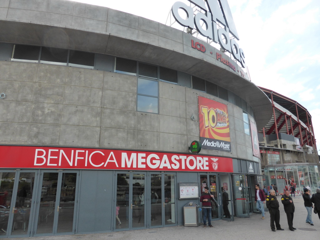 Front of the Benfica Megastore at the Estádio da Luz soccer stadium