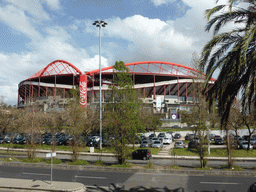 The Estádio da Luz soccer stadium, viewed from the front of the Colombo shopping mall
