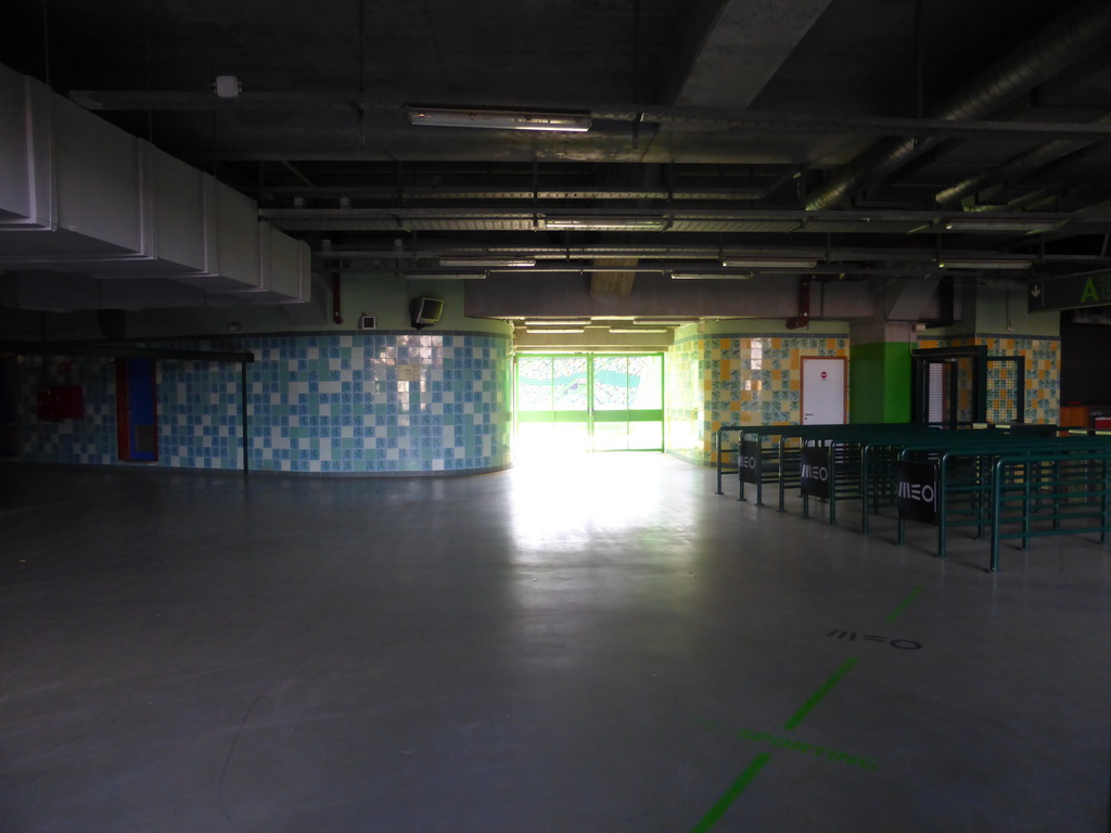 Hallway at the Estádio José Alvalade soccer stadium