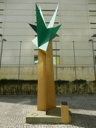 Piece of art in front of the Estádio José Alvalade soccer stadium