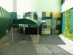 Press entrance at the Estádio José Alvalade soccer stadium