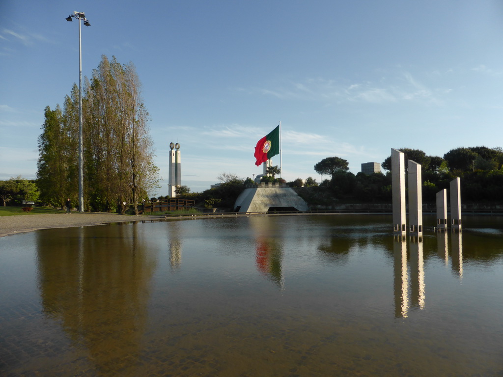 Fountain at the Jardim Amália Rodrigues garden