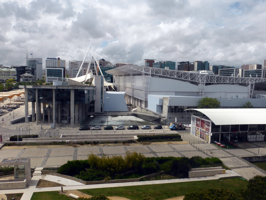 The Feira Internacional Lisboa fair and the Jardins Garcia de Orta gardens at the Parque das Nações park, viewed from the funicular