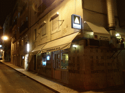 Front of Restaurante Andaluz at the Rua Santa Marta street, by night