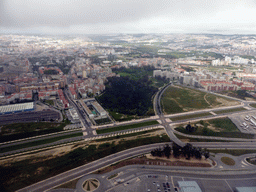 Area west of the Lisbon Portela Airport, viewed from the airplane to Amsterdam