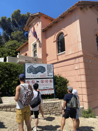 Map in front of the office building at Lokrum Harbour