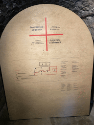 Map of the `Legends of Lokrum` exhibition at the southwest side of the Benedictine Monastery of St. Mary