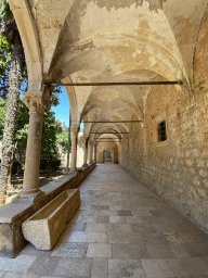 Cloister at the east side of the Benedictine Monastery of St. Mary