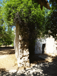 Wall at the west side of the Benedictine Monastery of St. Mary