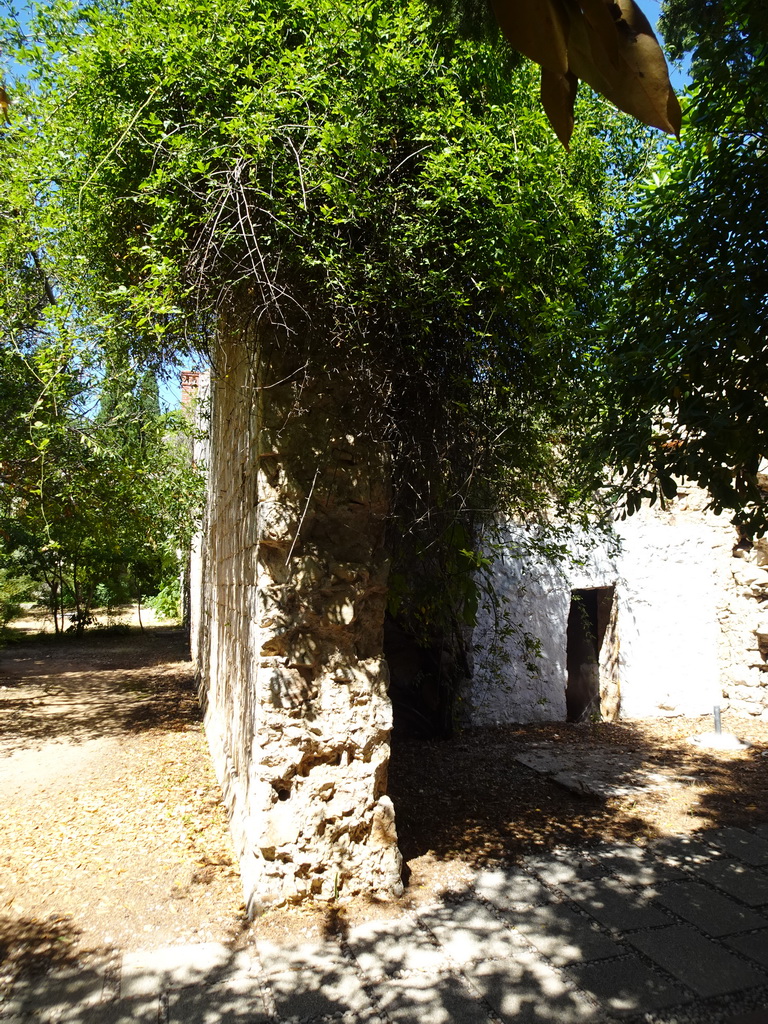 Wall at the west side of the Benedictine Monastery of St. Mary