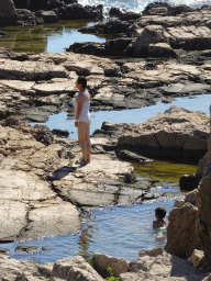 Miaomiao and Max at the Lokrum Main Beach