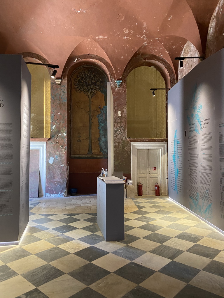 Interior of the Lokrum Visitor Center at the southeast side of the Benedictine Monastery of St. Mary