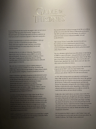 Information on the Game of Thrones exhibition at the Lokrum Visitor Center at the southeast side of the Benedictine Monastery of St. Mary