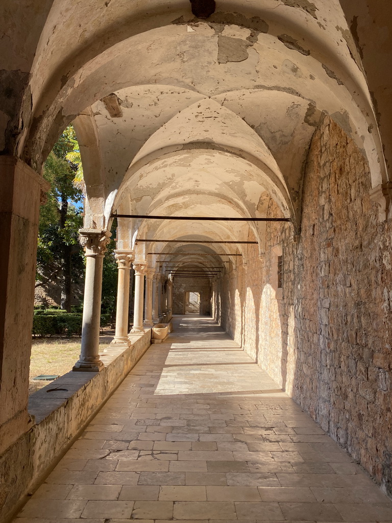 Cloister at the east side of the Benedictine Monastery of St. Mary