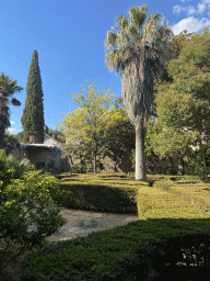 Garden of the Benedictine Monastery of St. Mary, viewed from the cloister at the east side