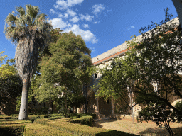 Garden of the Benedictine Monastery of St. Mary, viewed from the cloister at the south side