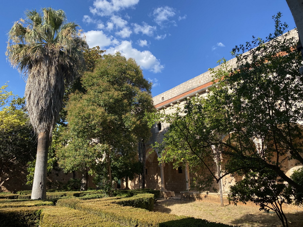 Garden of the Benedictine Monastery of St. Mary, viewed from the cloister at the south side