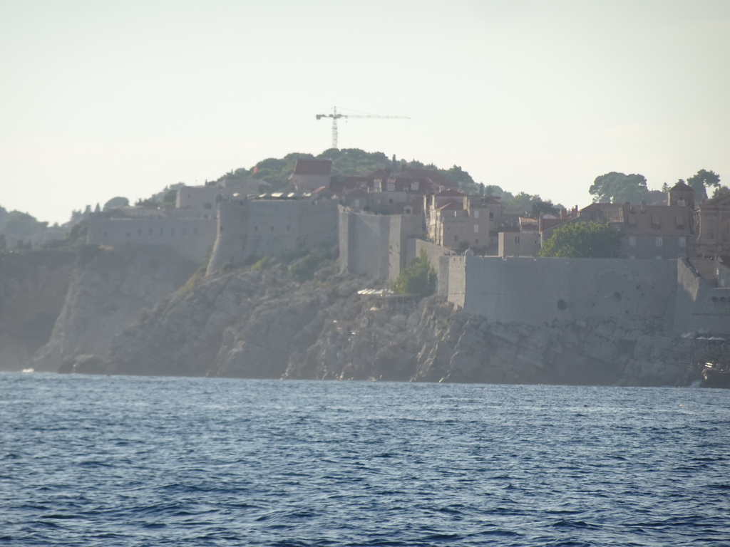 The Old Town of Dubrovnik, viewed from the ferry to Dubrovnik Harbour