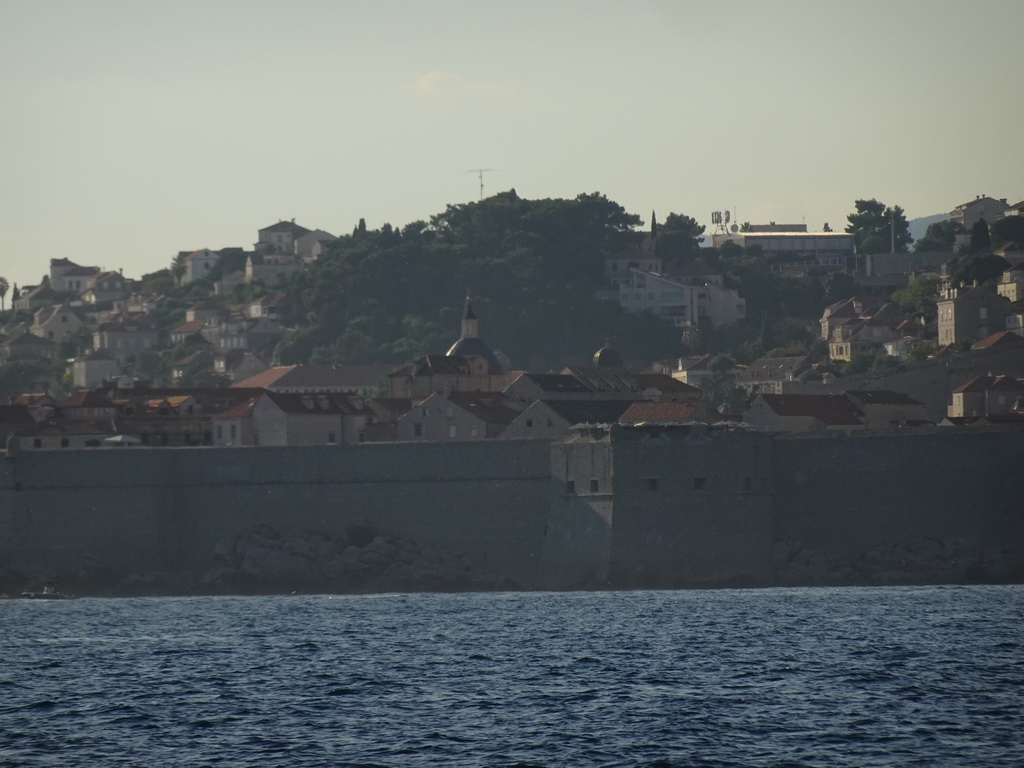 The Old Town of Dubrovnik, viewed from the ferry to Dubrovnik Harbour