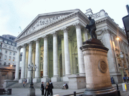 Statue of James Henry Greathead and the Royal Exchange