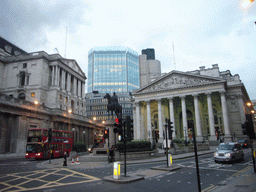 The Royal Exchange, the equestrian statue of the Duke of Wellington, the Bank of England, the Stock Exchange Tower and Tower 42