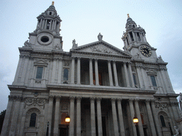 The front of St. Paul`s Cathedral