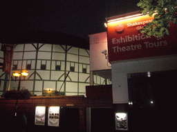 Shakespeare`s Globe Theatre, by night