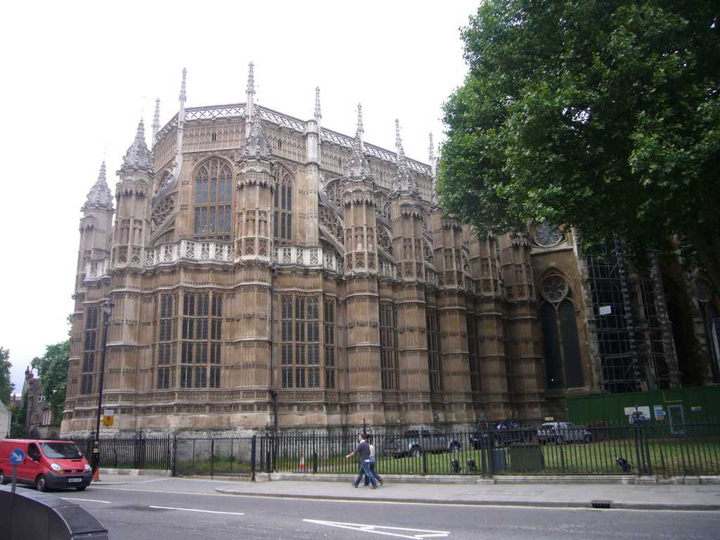 The back side of Westminster Abbey