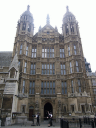 The west side of the Palace of Westminster