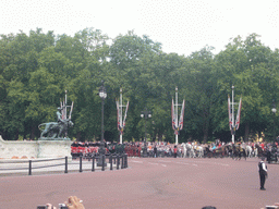 Queen Elisabeth II arriving at Buckingham Palace for the Queen`s Birthday