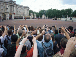 Queen Elisabeth II arriving at Buckingham Palace for the Queen`s Birthday