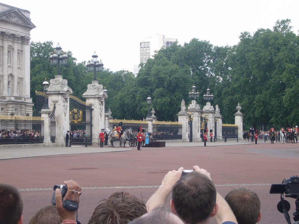 Queen Elisabeth II arriving at Buckingham Palace for the Queen`s Birthday