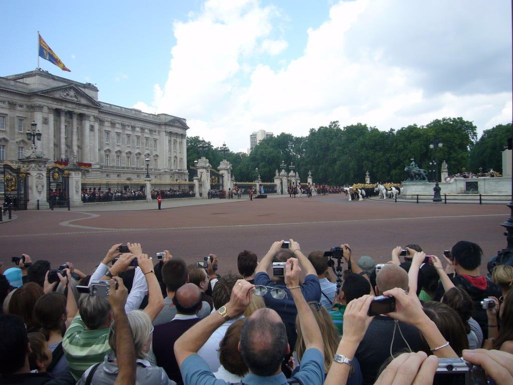 Queen Elisabeth II at Buckingham Palace for the Queen`s Birthday