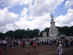 The Victoria Memorial, during the festivities for the Queen`s Birthday