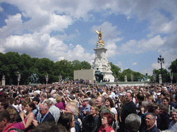 The Victoria Memorial, during the festivities for the Queen`s Birthday