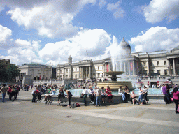 Fountain at Trafalgar Square, and the National Gallery