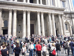 Front entrance of St. Paul`s Cathedral