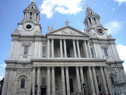Front of St. Paul`s Cathedral